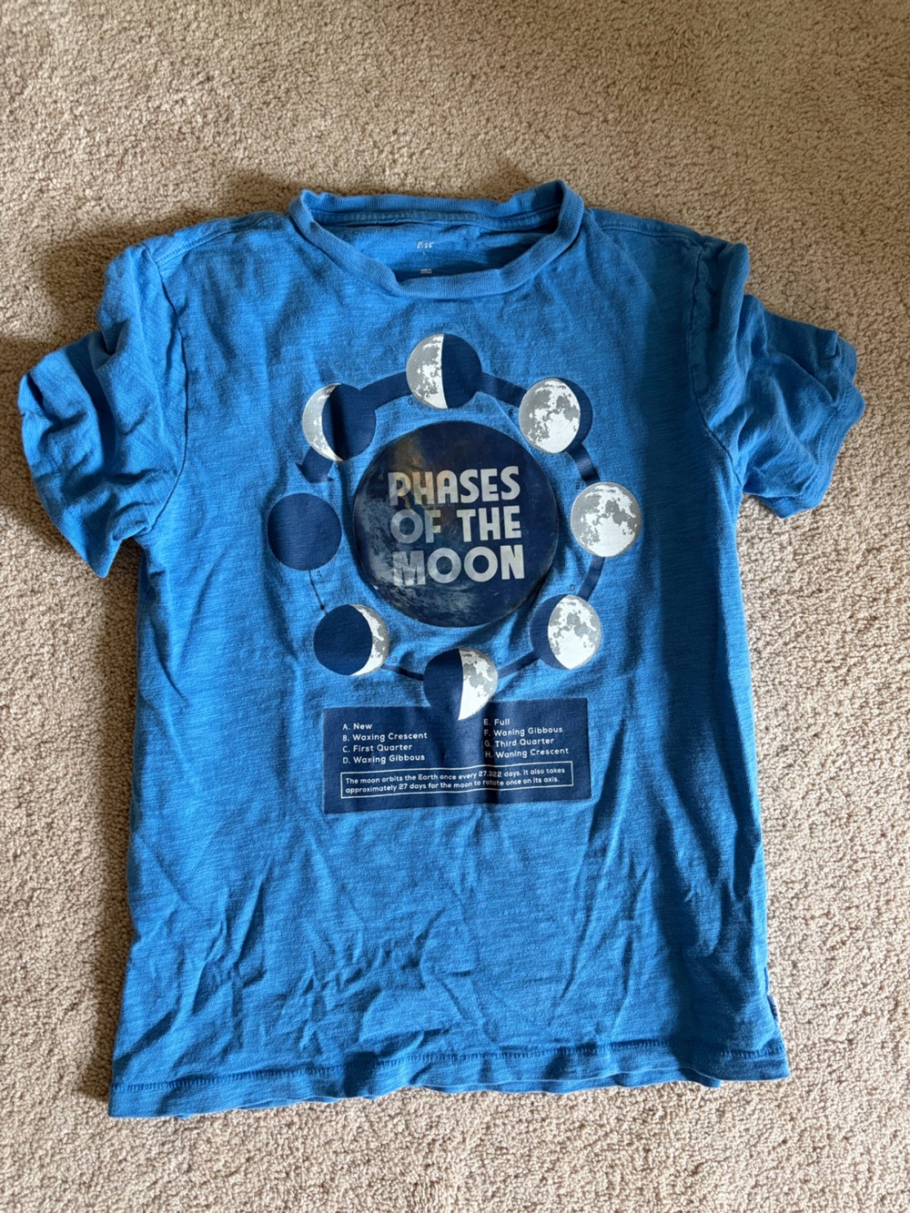GAP Blue 'Phases of the Moon' Graphic Tee